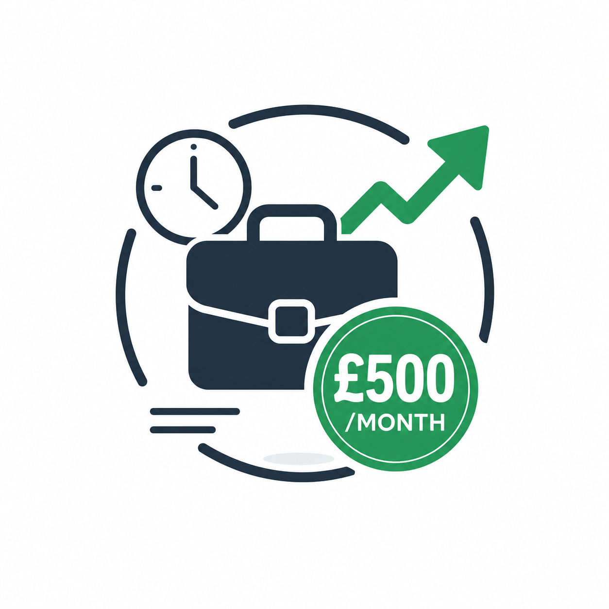 Illustration of a side income goal